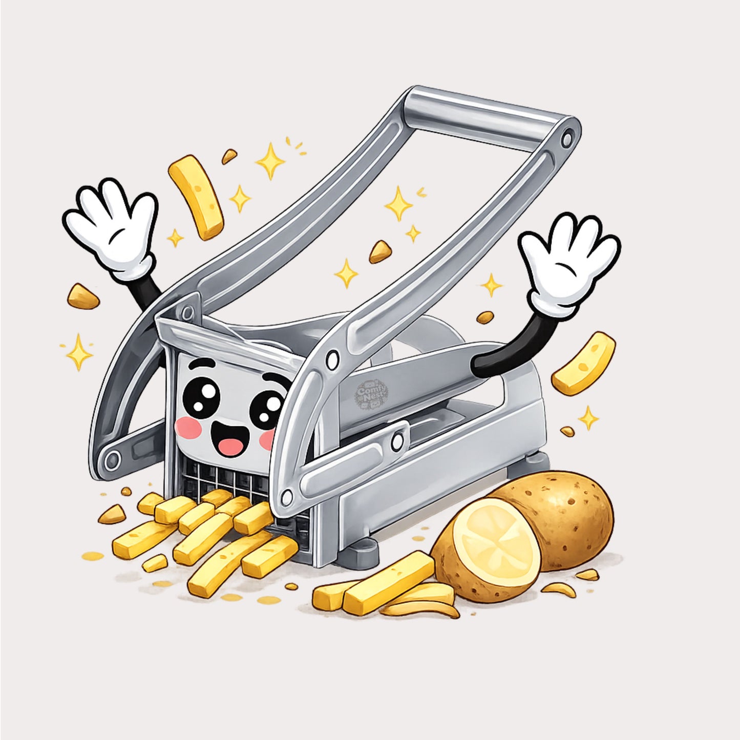 ComfyNest™ - Stainless Steel Potato Cutter ComfyNest